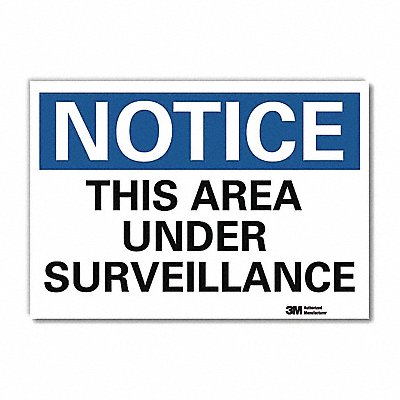 LYLE U51547RD14X10 Notice Sign 10x14in Reflective Sheeting