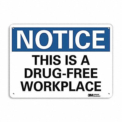LYLE U51559NA10x7 Notice Sign 7 in x 10 in Aluminum