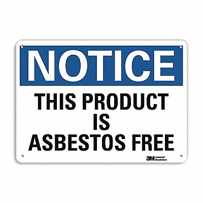 LYLE U51567NA10x7 Notice Sign 7 in x 10 in Aluminum