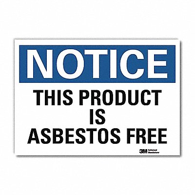 LYLE U51567RD10X7 Notice Sign 7inx10in Reflective Sheeting
