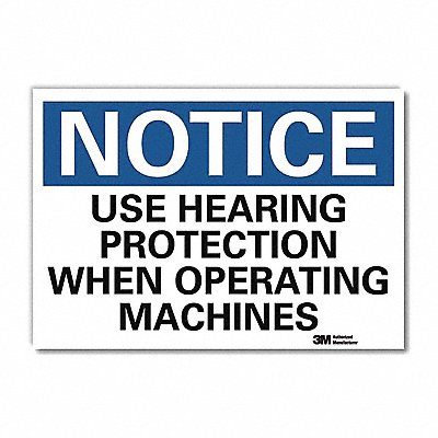 LYLE U51593RD7X5 Notice Sign 5inx7in Reflective Sheeting