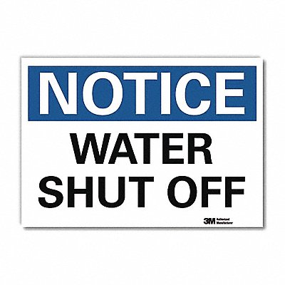 LYLE U51619RD14X10 Notice Sign 10x14in Reflective Sheeting