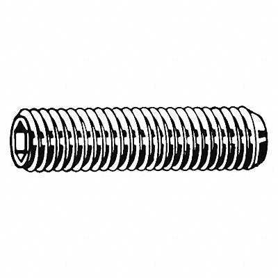 GRAINGER U078400370031 Socket Set Screw Grubscrew Cup Point 3/8 -16 5/16 L PK100