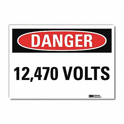 LYLE U31066RD14X10 Danger Sign 10inx14inReflective Sheeting