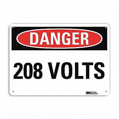 LYLE U31071NP14X10 Danger Sign 10 in x 14 in Plastic