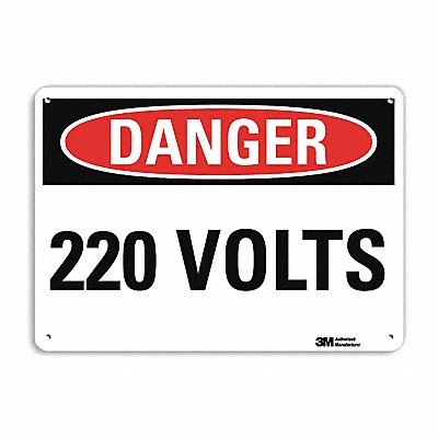 LYLE U31072RA14X10 Danger Sign 10 in x 14 in Aluminum