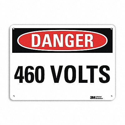 LYLE U31078RA14X10 Danger Sign 10 in x 14 in Aluminum