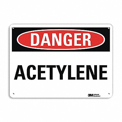 LYLE U31083NA14x10 Danger Sign 10 in x 14 in Aluminum