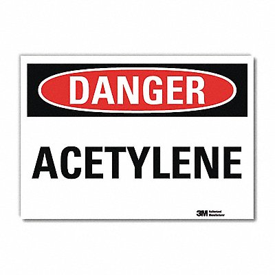 LYLE U31083RD10X7 Danger Sign 7inx10in Reflective Sheeting