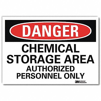 LYLE U31166RD14X10 Danger Sign 10inx14inReflective Sheeting