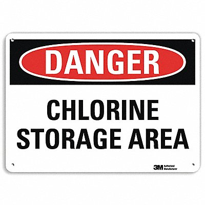 LYLE U31175RA14X10 Danger Sign 10 in x 14 in Aluminum