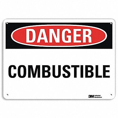 LYLE U31181NA14x10 Danger Sign 7 in x 14 in Aluminum