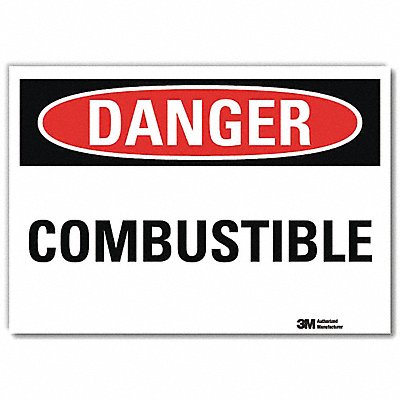 LYLE U31181RD14X10 Danger Sign 10inx14inReflective Sheeting