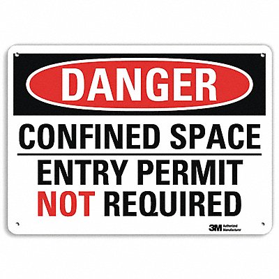LYLE U31208NP14X10 Danger Sign 10 inx14 in Plastic
