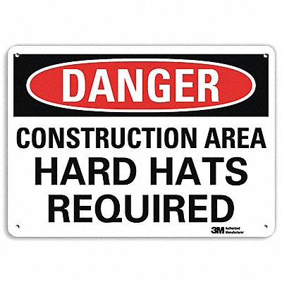LYLE U31243RA14X10 Danger Sign 10 in x 14 in Aluminum