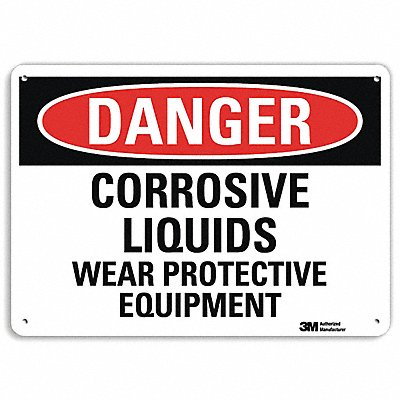 LYLE U31273NA14x10 Danger Sign 10 in x 14 in Aluminum