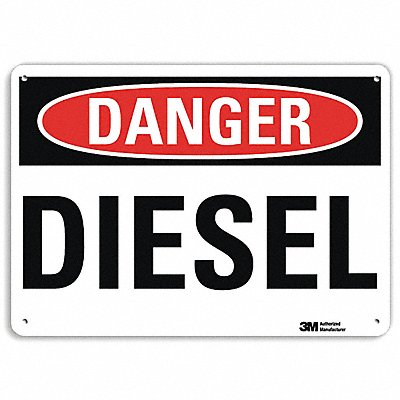 LYLE U31293RA14X10 Danger Sign 10 in x 14 in Aluminum