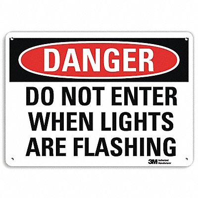 LYLE U31326RA10X7 Danger Sign 7 in x 10 in Aluminum