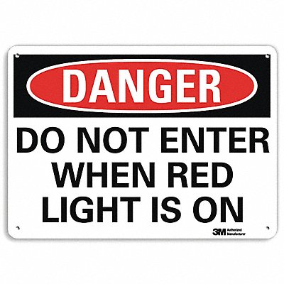 LYLE U31327NP14X10 Danger Sign 10 inx14 in Plastic