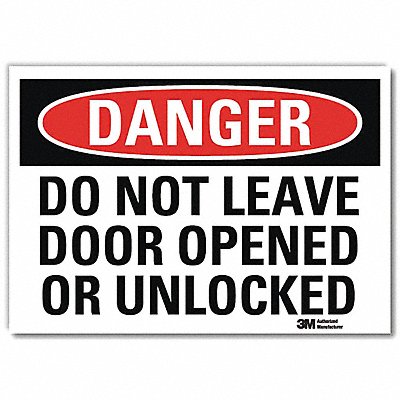 LYLE U31334RD14X10 Danger Sign 10x14in Reflective Sheeting