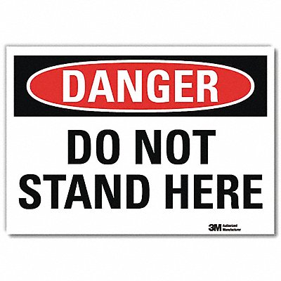 LYLE U31360RD10X7 Danger Sign 7inx10in Reflective Sheeting