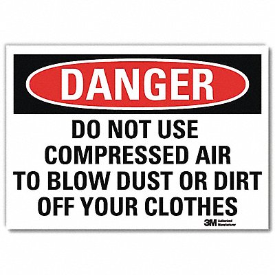 LYLE U31373RD10X7 Danger Sign 7inx10in Reflective Sheeting