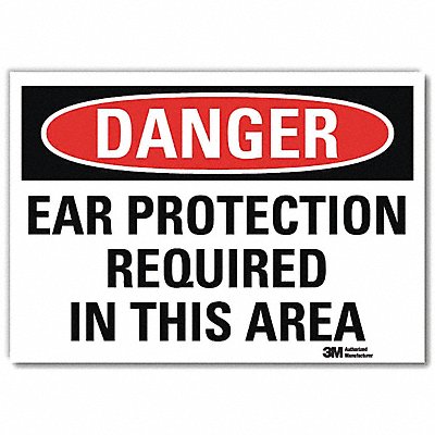 LYLE U31390RD10X7 Danger Sign 7inx10in Reflective Sheeting