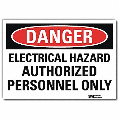 LYLE U31407RD7X5 Danger Sign 5inx7in Reflective Sheeting