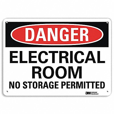 LYLE U31410NP10X7 Danger Sign 7 inx10 in Plastic