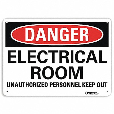 LYLE U31411NP14X10 Danger Sign 10 inx14 in Plastic