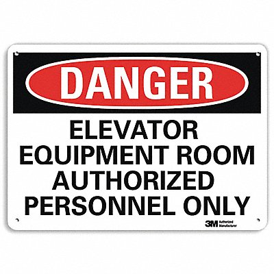 LYLE U31416NP14X10 Danger Sign 10 inx14 in Plastic