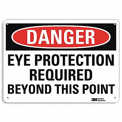 LYLE U31449NA14x10 Danger Sign 10 in x 14 in Aluminum