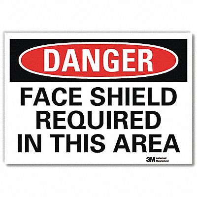 LYLE U31456RD14X10 Danger Sign 10 in x 14 in Reflective Sheeting
