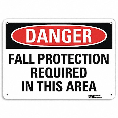 LYLE U31462NP10X7 Danger Sign 7 in x 10 in Plastic