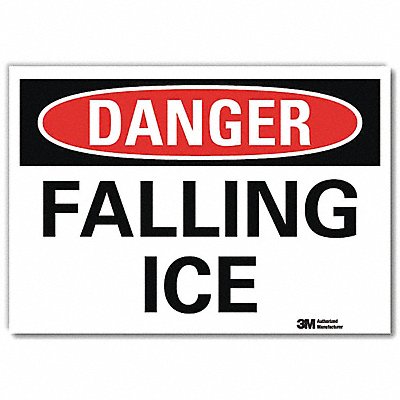LYLE U31464RD14X10 Rflct Icy Conditions Lbl 10x14in Non-PVC