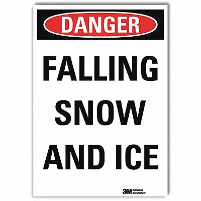 LYLE U31469RD10X14 Rflct Icy Conditions Lbl 14x10in Non-PVC