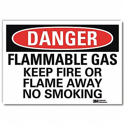 LYLE U31477RD10X7 Danger Sign 7 in x 10 in Reflective Sheeting
