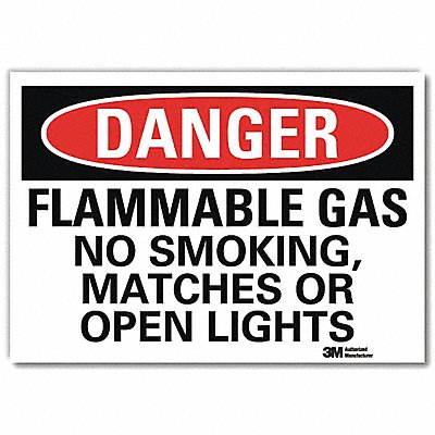 LYLE U31479RD10X7 Danger Sign 7 in x 10 in Reflective Sheeting