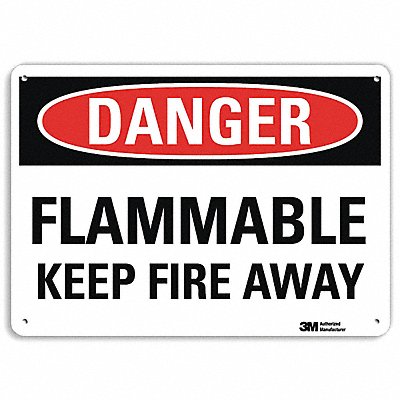 LYLE U31481RA14X10 Danger Sign 10 in x 14 in Aluminum