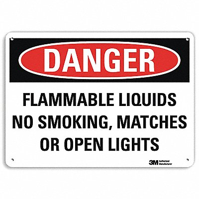 LYLE U31486NP10X7 Danger Sign 7 inx10 in Plastic