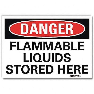 LYLE U31490RD14X10 Danger Sign 10inx14inReflective Sheeting