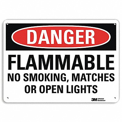 LYLE U31507RA10X7 Danger No Smoking Sign 7 in x 10 in Alum