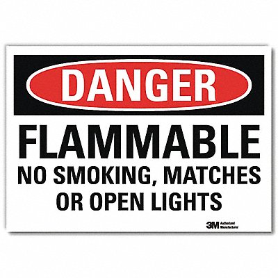 LYLE U31507RD14X10 Danger Sign 10inx14inReflective Sheeting