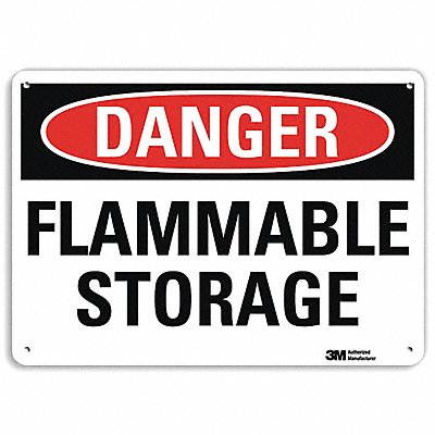 LYLE U31508RA14X10 Danger Sign 10 in x 14 in Aluminum
