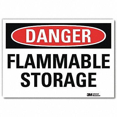 LYLE U31508RD7X5 Danger Sign 5inx7in Reflective Sheeting