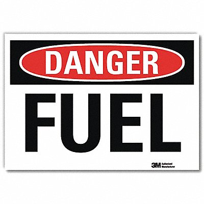 LYLE U31520RD14X10 Danger Sign 10 in x 14 in Reflective Sheeting