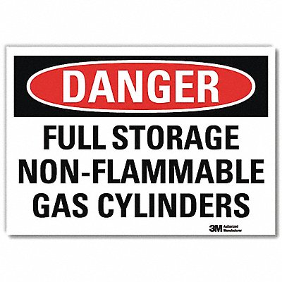 LYLE U31523RD14X10 Danger Sign 10inx14inReflective Sheeting