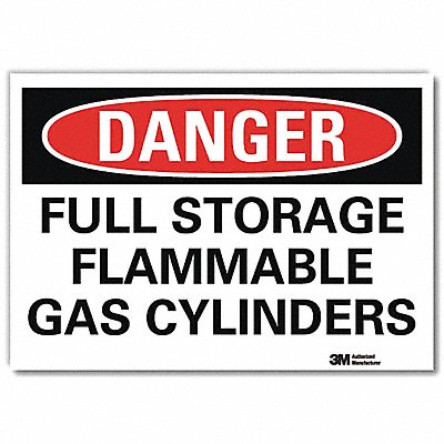 LYLE U31524RD7X5 Danger Sign 5inx7in Reflective Sheeting
