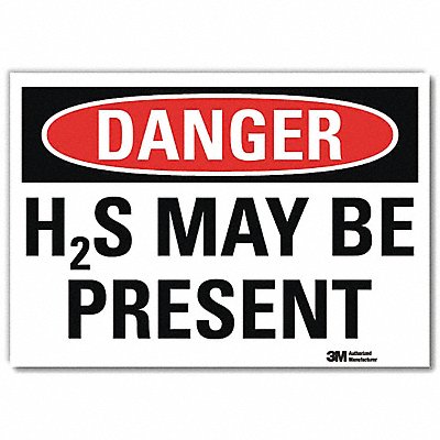 LYLE U31541RD10X7 Danger Sign 7inx10in Reflective Sheeting