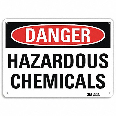 LYLE U31569NA10x7 Danger Sign 7 in x 10 in Aluminum